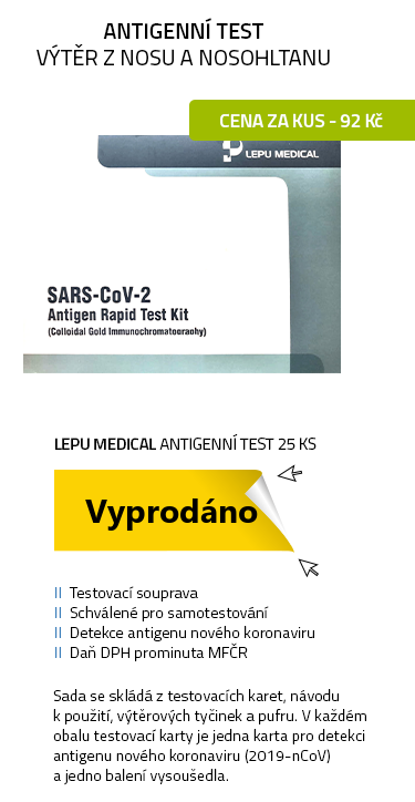 Lepu Medical SARS-CoV-2 antigenní test 25ks