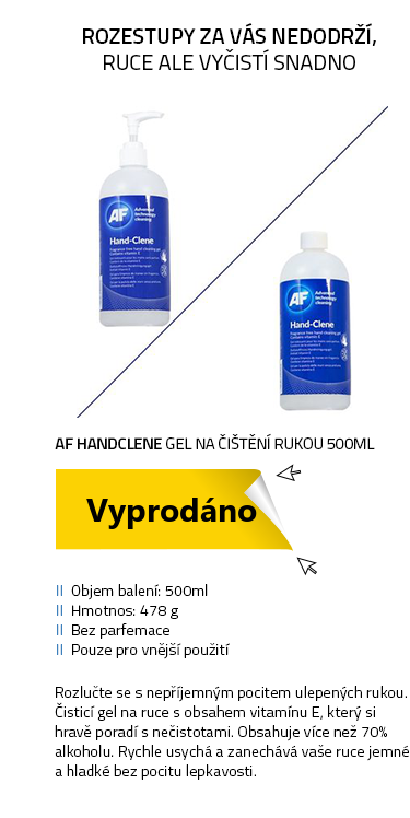 AF Handclene - gel na čištění rukou bez vůně 500ml