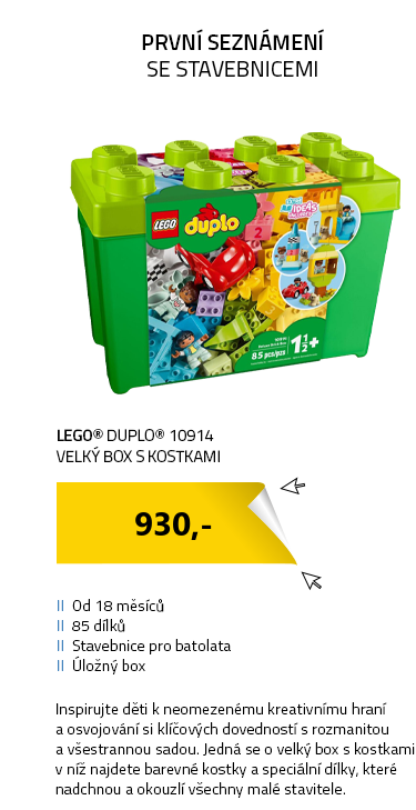 LEGO DUPLO 10914 Velký box s kostkami
