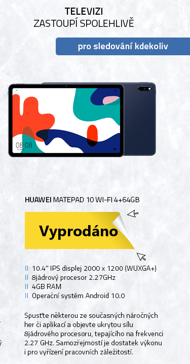 HUAWEI MatePad 10 Wi-Fi 4+64GB šedá