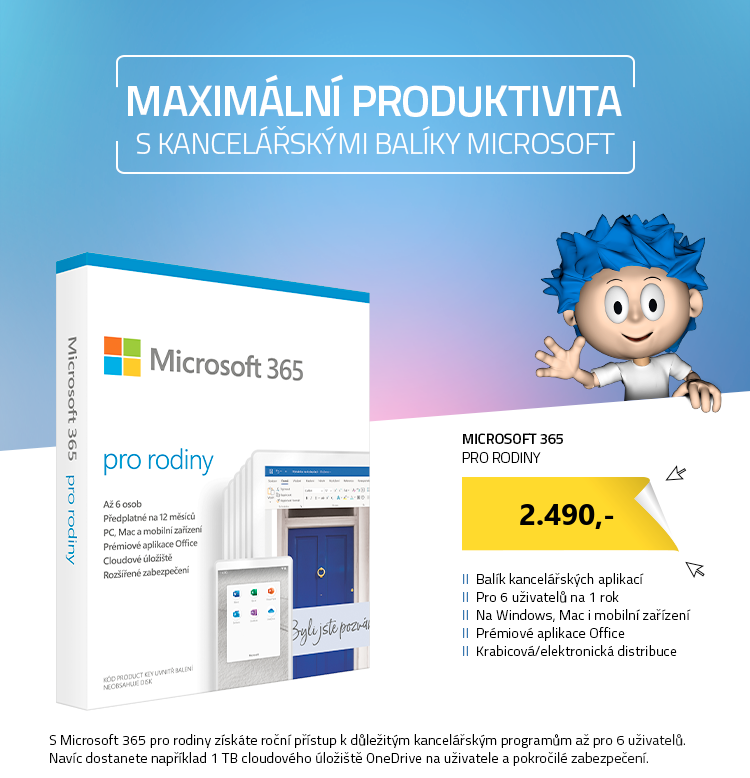 Microsoft 365 pro rodiny CZ