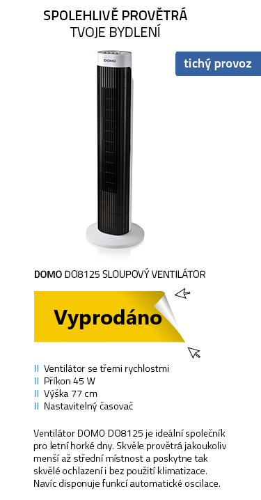 DOMO DO8125 sloupový ventilátor