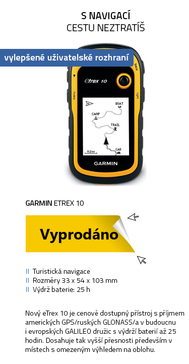 Navigace Garmin eTrex 10