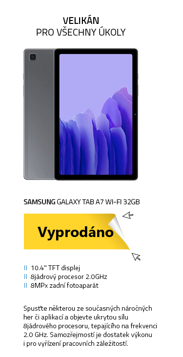 SAMSUNG Galaxy Tab A7 Wi-Fi 32GB šedá