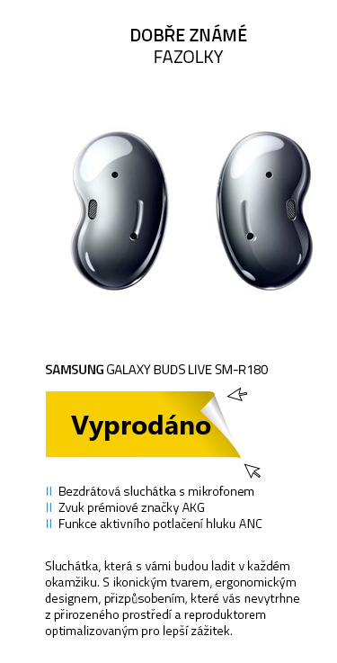 Samsung Galaxy Buds Live SM-R180 černá