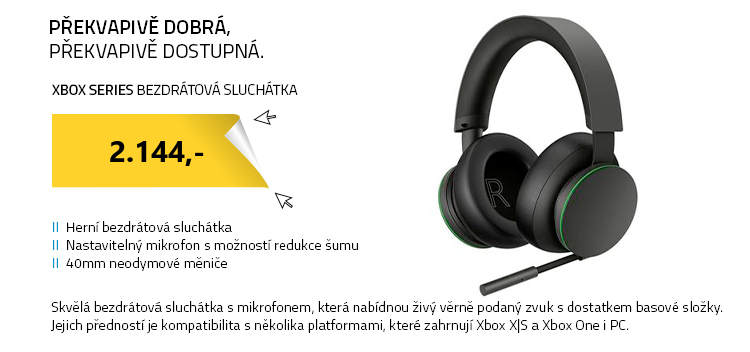 Xbox Series Bezdrátová sluchátka s mikrofonem