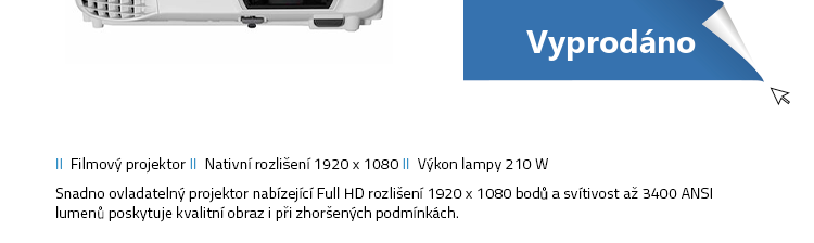 Projektor EPSON EH-TW750 bílá