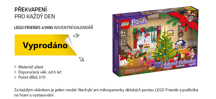 LEGO Friends 41690 Adventní kalendář / 370 kostek / od 6 let