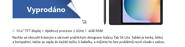 SAMSUNG Galaxy Tab S6 Lite Wi-Fi 128GB šedá