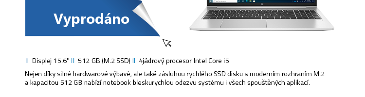 Notebook HP ProBook 450 G8 stříbrná
