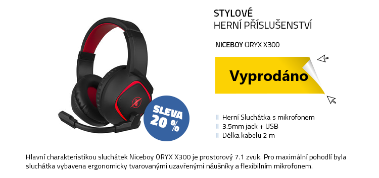 Niceboy ORYX X300 černá