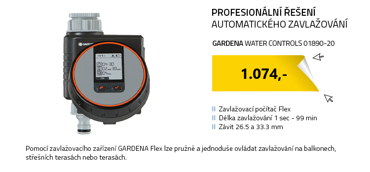 Gardena Water Controls 01890-20 Zavlažovací počítač Flex