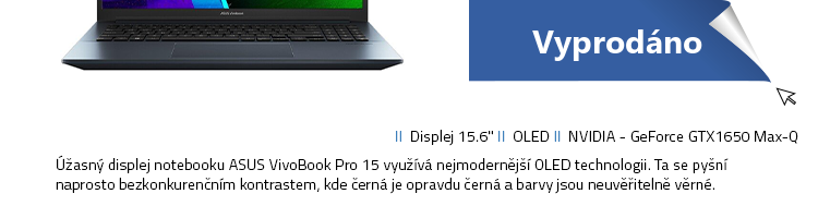 Notebook ASUS VivoBook Pro 15 OLED modrá