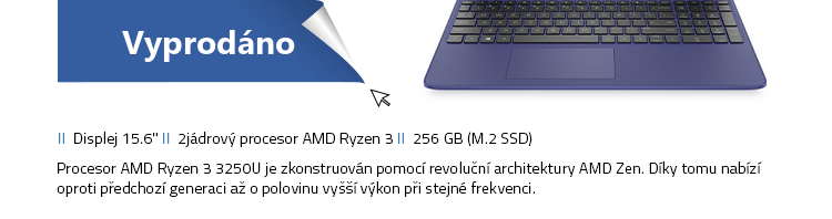 Notebook HP 15s-eq1005nc modrá