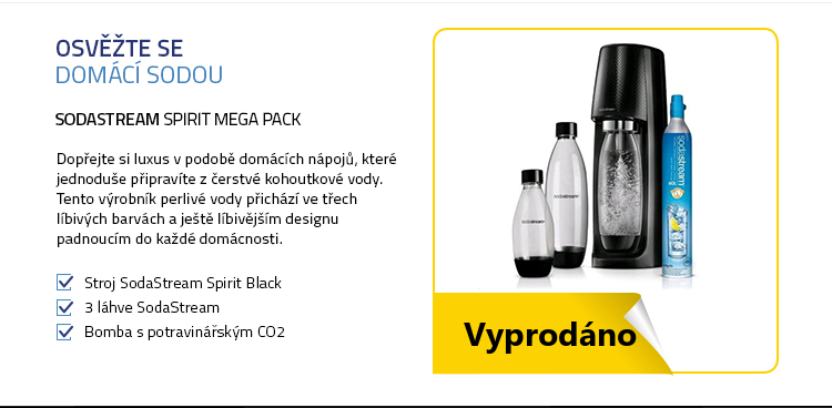 SodaStream Spirit Mega Pack černá