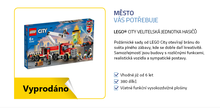LEGO® City 60282 Velitelská jednotka hasičů