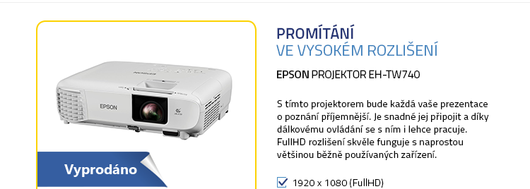 Projektor EPSON EH-TW740 bila