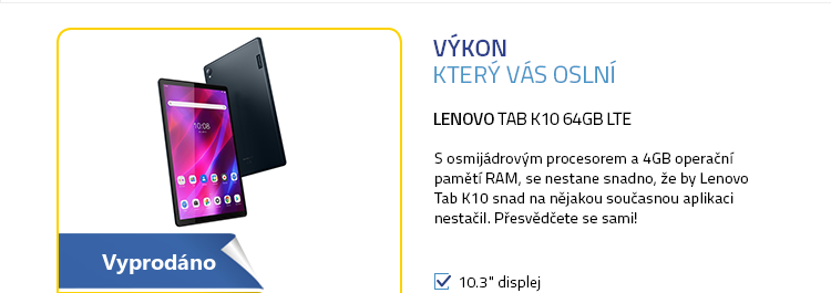 Lenovo Tab K10 64GB LTE modrá