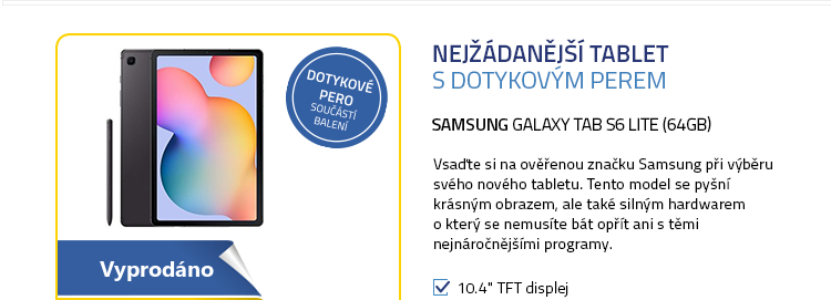 SAMSUNG Galaxy Tab S6 Lite Wi-Fi 64GB šedá