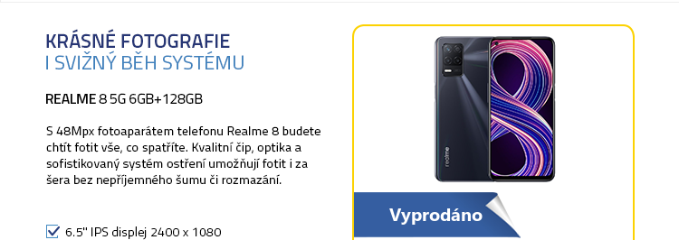 Realme 8 5G 6GB+128GB černá