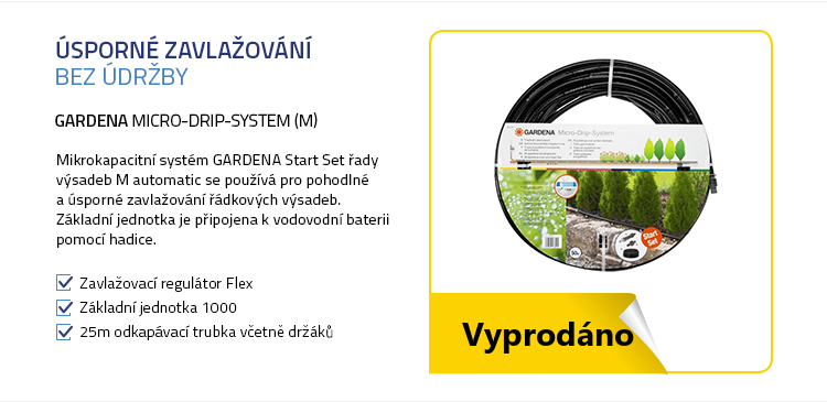 Gardena Micro-Drip-System 13012-20 Startovací sada pro automatické zavlažování rostlin v řádcích M