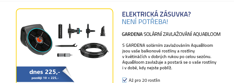 Gardena Solární zavlažování AquaBloom - sada