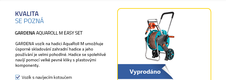 Gardena AquaRoll M Easy Set - vozík na hadici s příslušenstvím