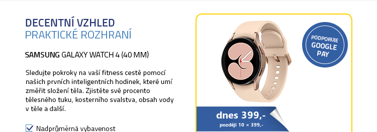 SAMSUNG Galaxy Watch 4 (40 mm) růžově-zlatá