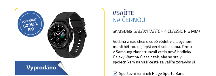 SAMSUNG Galaxy Watch 4 Classic (46 mm) černá