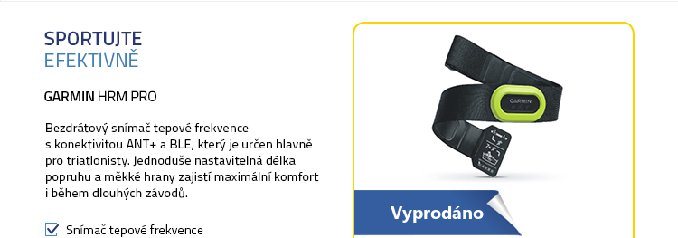 Garmin HRM PRO snímač tepové frekvence s ANT+ a Bluetooth