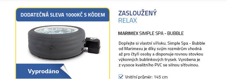 Marimex bazén vířivý nafukovací Simple Spa - Bubble