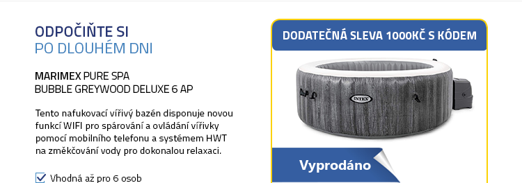 Marimex bazén vířivý nafukovací Pure Spa - Bubble Greywood Deluxe 6 AP