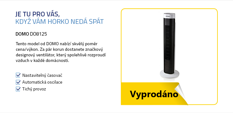 DOMO DO8125 sloupový ventilátor