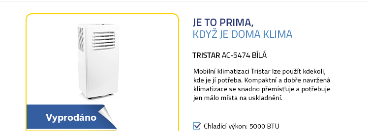 Tristar AC-5474 bílá