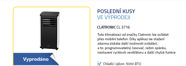 Clatronic CL 3716 klimatizace černá