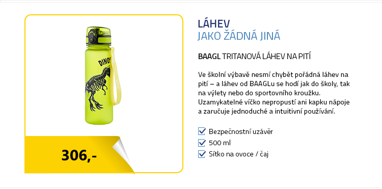 BAAGL Tritanová láhev na pití Dinosaurus