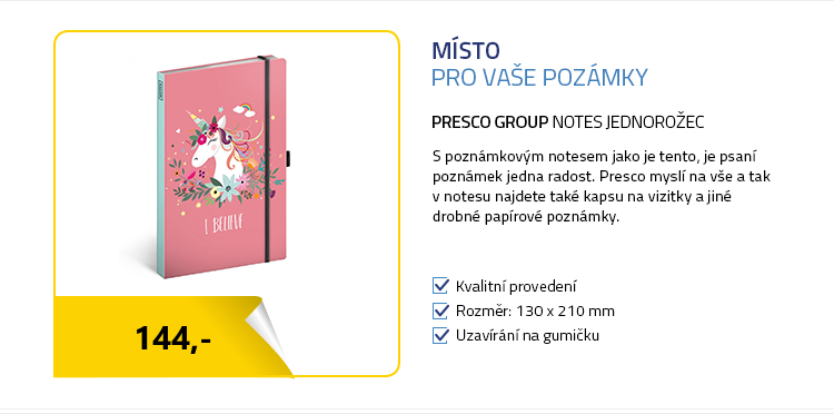 Presco Group Notes Jednorožec