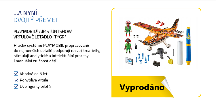 Playmobil® Air Stuntshow 70902 Vrtulové letadlo "Tygr"