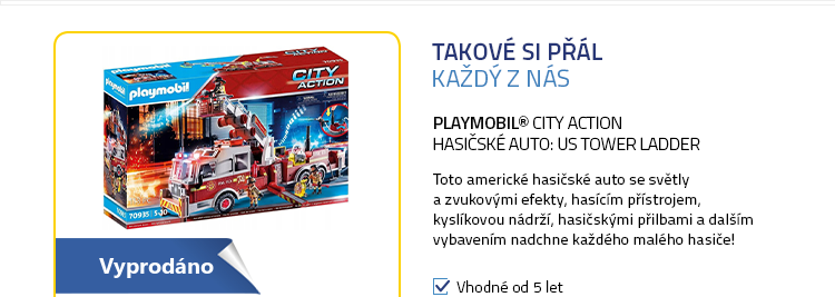 Playmobil® City Action 70935 Hasičské auto: US Tower Ladder