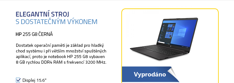 Notebook HP 255 G8 černá