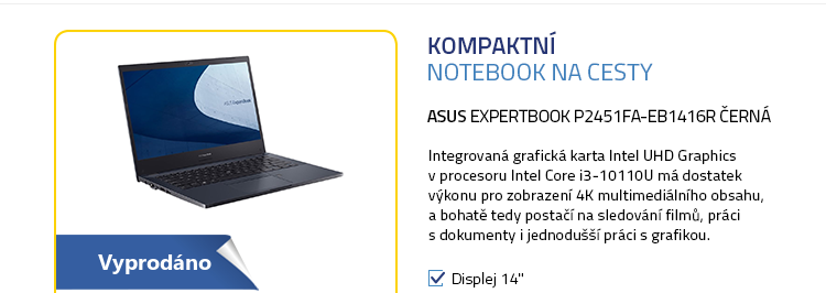 Notebook ASUS ExpertBook P2451FA-EB1416R černá