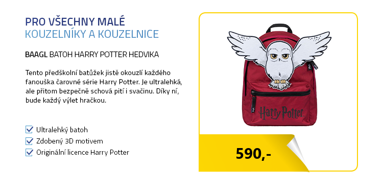 BAAGL Předškolní batoh Harry Potter Hedvika