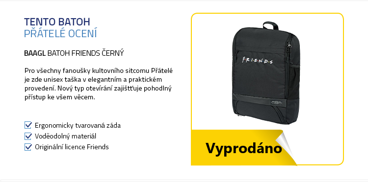 BAAGL Batoh Friends černý