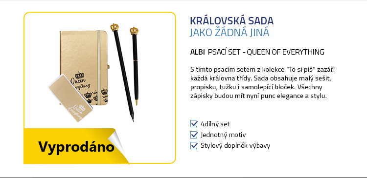 Albi Psací set - Queen of everything