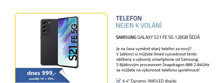 SAMSUNG Galaxy S21 FE 5G 128GB šedá