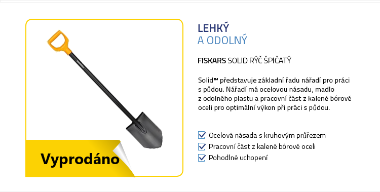 Fiskars Solid 1003455 Rýč špičatý