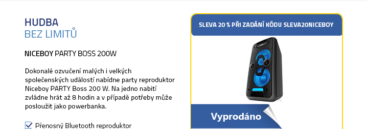 Niceboy PARTY BOSS 200W černá