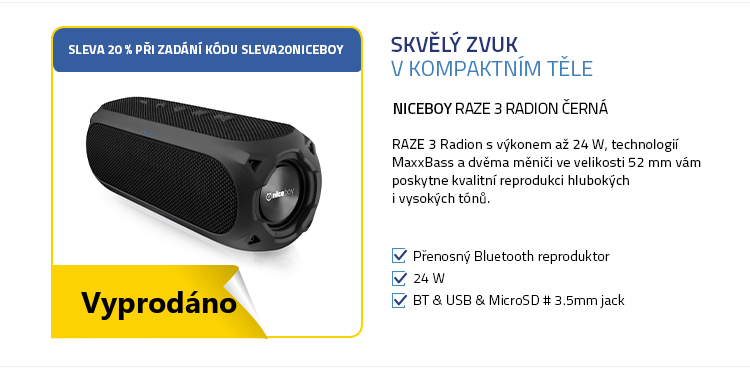 Niceboy RAZE 3 Radion černá