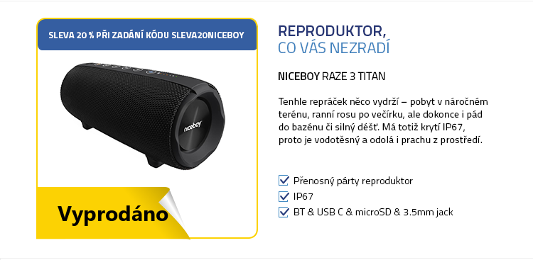 Niceboy RAZE 3 Titan černá