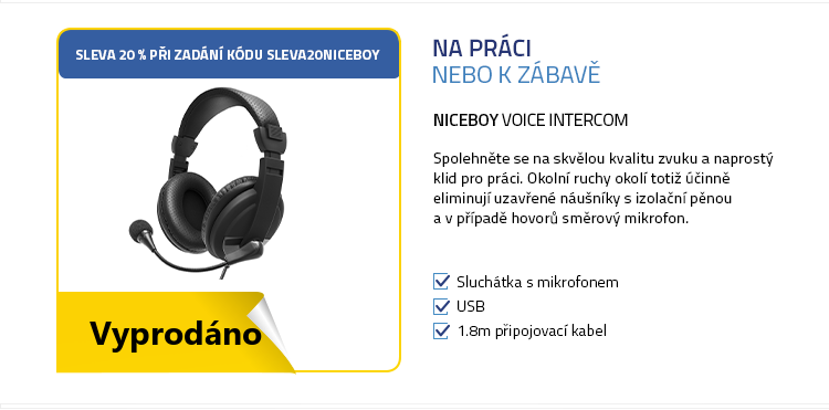 Niceboy VOICE Intercom černá